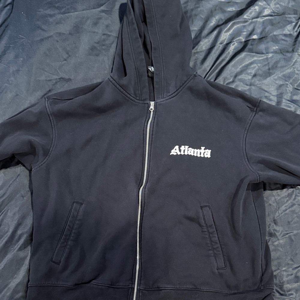 H&M Black Zip-Up Hoodie